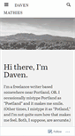 Mobile Screenshot of davenmathies.com